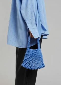 Cafe Noir Fana Mini Net Bag - Blue ACCESSORIES