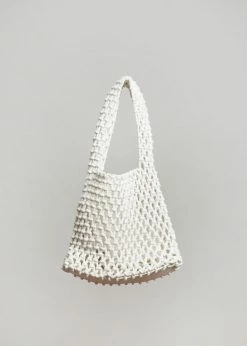 Cafe Noir ACCESSORIES Fana Mini Net Bag - Off White