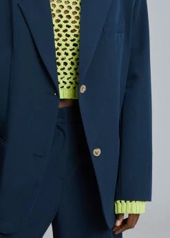 The Frankie Shop Felola Blazer - Deep Navy CLOTHING