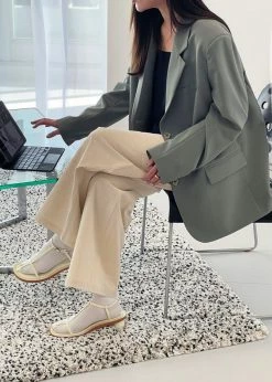 The Frankie Shop CLOTHING Felola Blazer - Sage