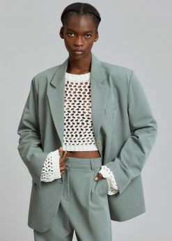 The Frankie Shop CLOTHING Felola Blazer - Sage