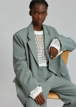 The Frankie Shop CLOTHING Felola Blazer - Sage