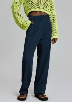 The Frankie Shop CLOTHING Felola Suit Pants - Deep Navy