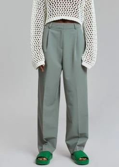 The Frankie Shop CLOTHING Felola Suit Pants - Sage