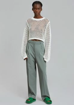 The Frankie Shop CLOTHING Felola Suit Pants - Sage