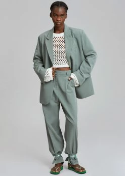 The Frankie Shop CLOTHING Felola Suit Pants - Sage