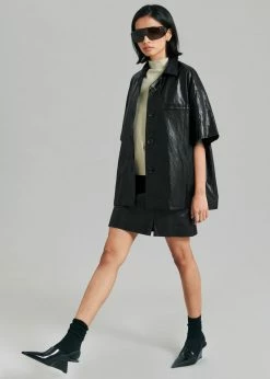 Art Is Over Femery Mini Skirt - Black CLOTHING