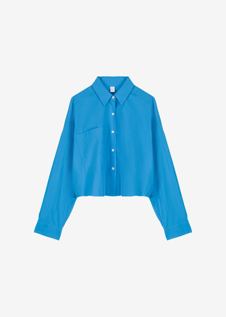 Flash Sale π The Frankie Shop Fia π Shirt - Cobalt CLOTHING π₯° 7 The Frankie Shop Fia Shirt - Cobalt CLOTHING