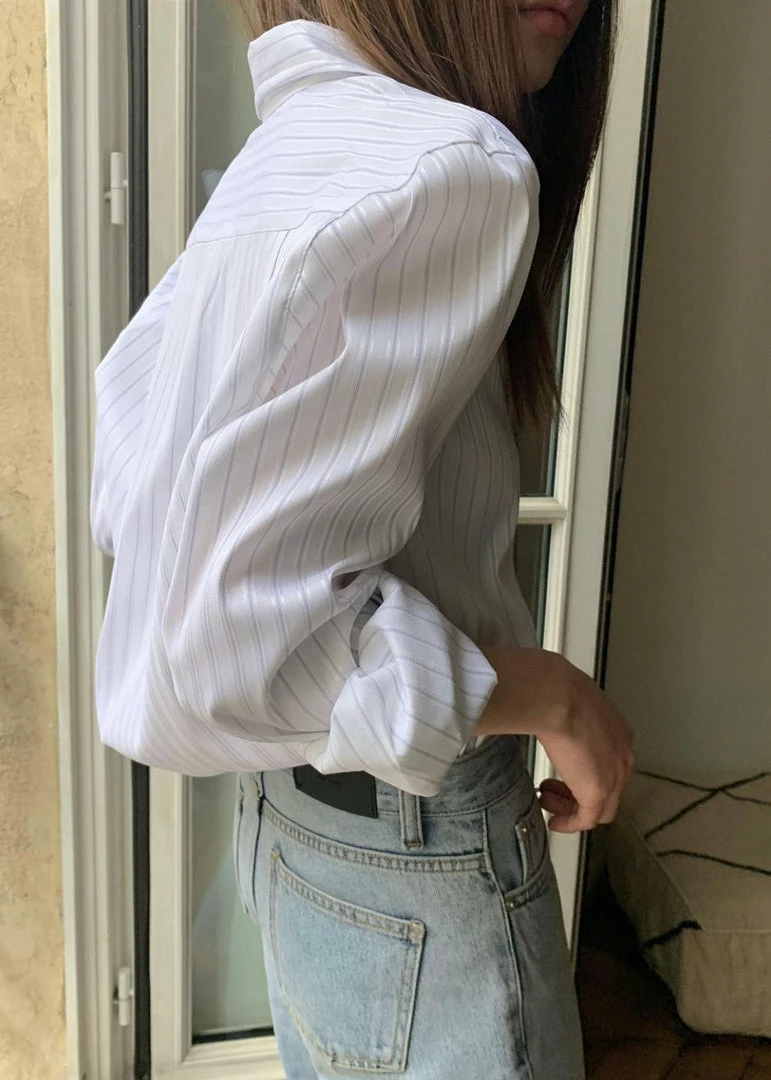 Top 10 π The Frankie Shop Flor Silky π Shirt - Pink Stripe π₯° 1 The Frankie Shop Flor Silky Shirt - Pink Stripe