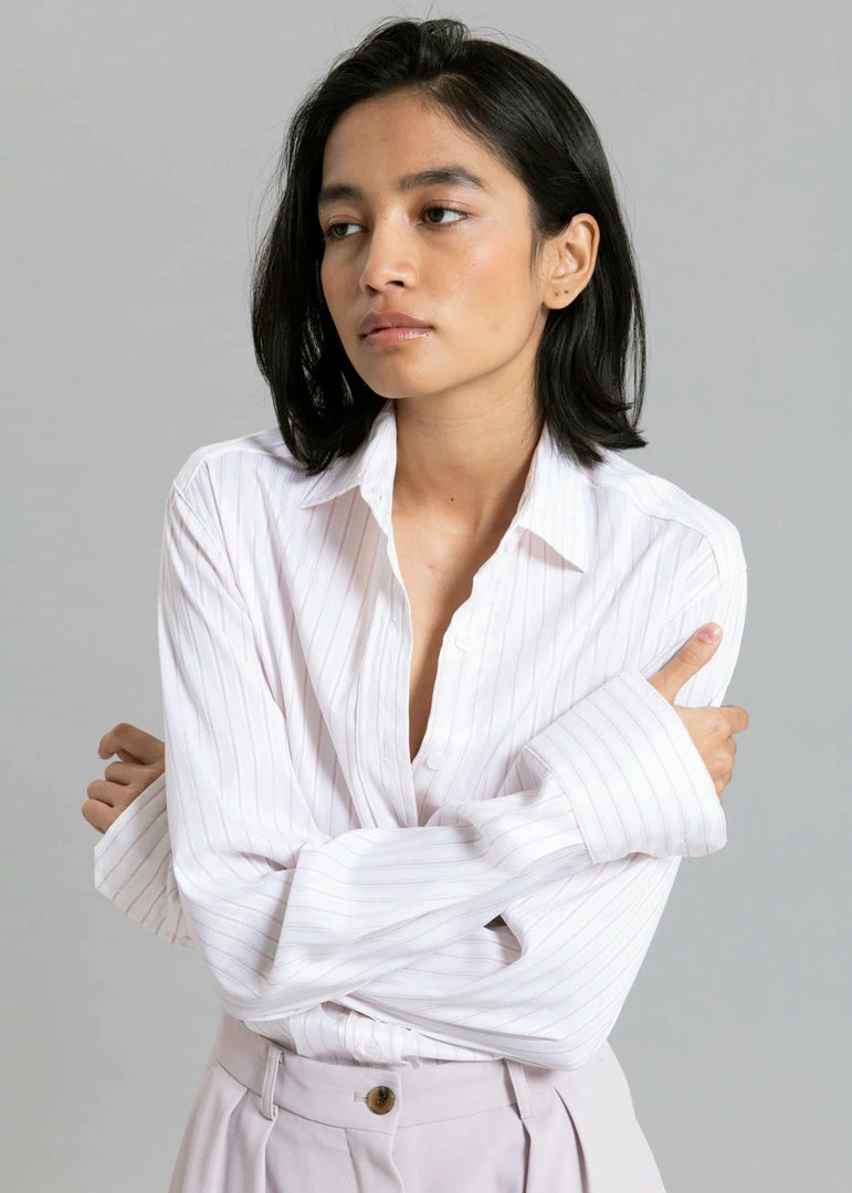 Top 10 π The Frankie Shop Flor Silky π Shirt - Pink Stripe π₯° 5 The Frankie Shop Flor Silky Shirt - Pink Stripe