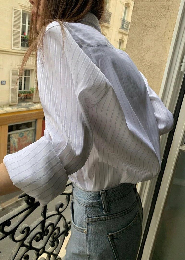 Top 10 π The Frankie Shop Flor Silky π Shirt - Pink Stripe π₯° 12 The Frankie Shop Flor Silky Shirt - Pink Stripe