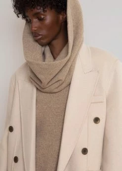 The Frankie Shop Flynn Overcoat - Cream CLOTHING