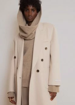 The Frankie Shop Flynn Overcoat - Cream CLOTHING
