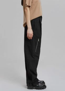 Angelo Bianco Fontia Cargo Pants - Black CLOTHING