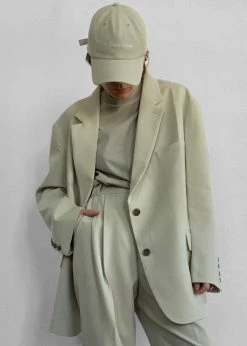 The Frankie Shop ACCESSORIES Frankie Baseball Hat - Sage