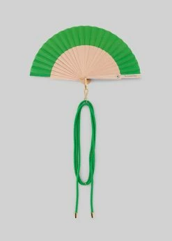 The Frankie Shop TFS X Duvelleroy Take Away Fan - Kelly Green Swimwear