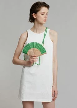 The Frankie Shop TFS X Duvelleroy Take Away Fan - Kelly Green Swimwear