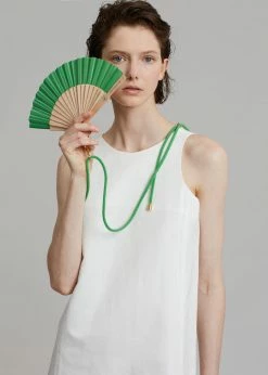 The Frankie Shop TFS X Duvelleroy Take Away Fan - Kelly Green Swimwear