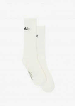 The Frankie Shop CLOTHING Frankie In English Ribbed Socks - Vanilla