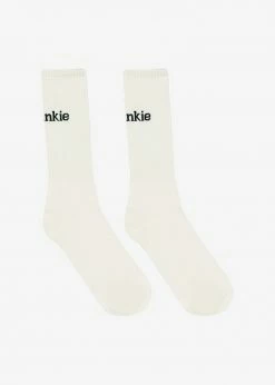 The Frankie Shop CLOTHING Frankie In English Ribbed Socks - Vanilla