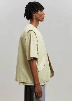 The Frankie Shop Gaby Reversible Vest - Mastic