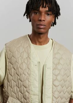 The Frankie Shop Gaby Reversible Vest - Mastic