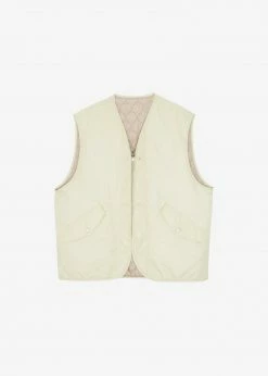 The Frankie Shop Gaby Reversible Vest - Mastic