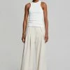 Abigail CLOTHING Gail Pleated Wide Pants - Sand