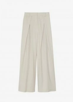 Abigail CLOTHING Gail Pleated Wide Pants - Sand