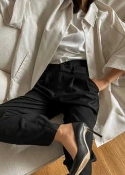 The Frankie Shop Galene Overshirt - Cream