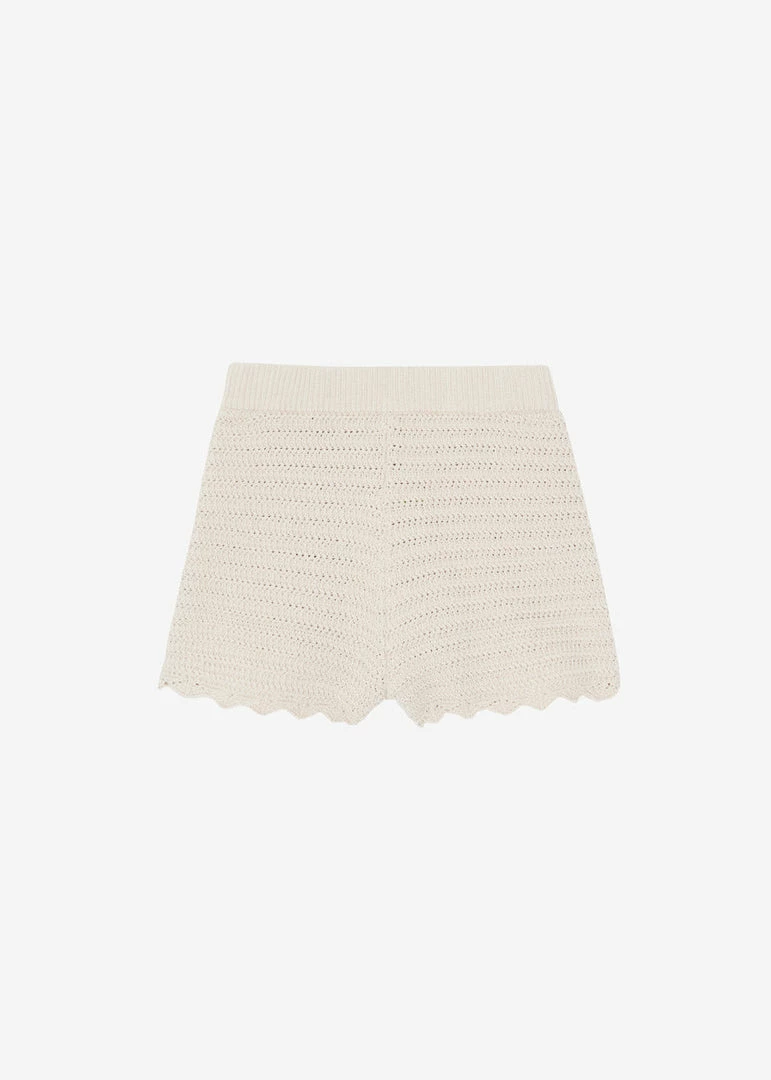 Best Sale π The Plan Galil Crochet Knit Shorts - Beige π₯ 9 The Plan Galil Crochet Knit Shorts - Beige