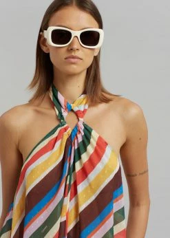 GANNI Halter Dress - Multicolour CLOTHING