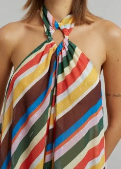 GANNI Halter Dress - Multicolour CLOTHING