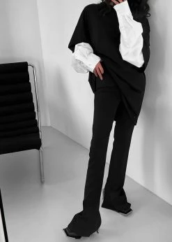 Paper Moon Ganze Layered Oversized Tee - Black