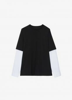 Paper Moon Ganze Layered Oversized Tee - Black