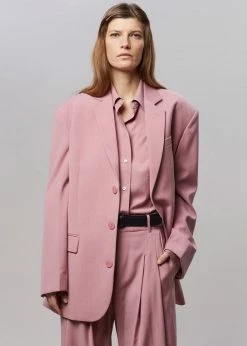 The Frankie Shop CLOTHING Gelso Oversized Blazer - Rose