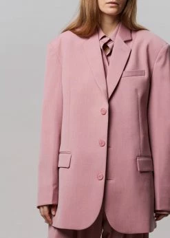 The Frankie Shop CLOTHING Gelso Oversized Blazer - Rose
