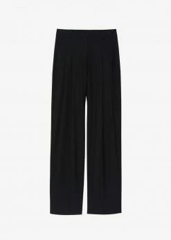 The Frankie Shop Gelso Pleated Trousers - Black CLOTHING