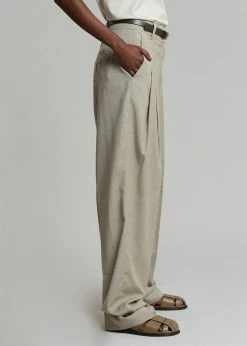 Best reviews of β The Frankie Shop CLOTHING Gelso Pleated Trousers - Light Taupe Melange π 24 The Frankie Shop CLOTHING Gelso Pleated Trousers - Light Taupe Melange