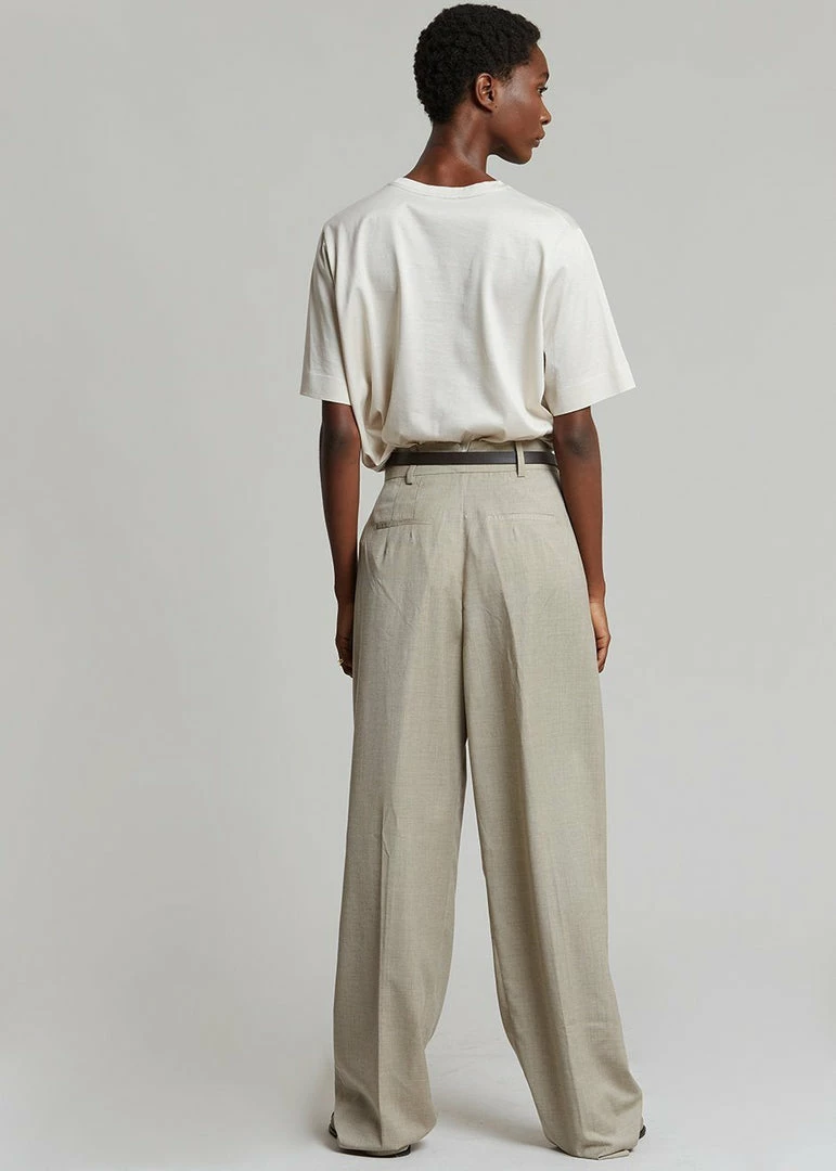 Best reviews of β The Frankie Shop CLOTHING Gelso Pleated Trousers - Light Taupe Melange π 15 The Frankie Shop CLOTHING Gelso Pleated Trousers - Light Taupe Melange