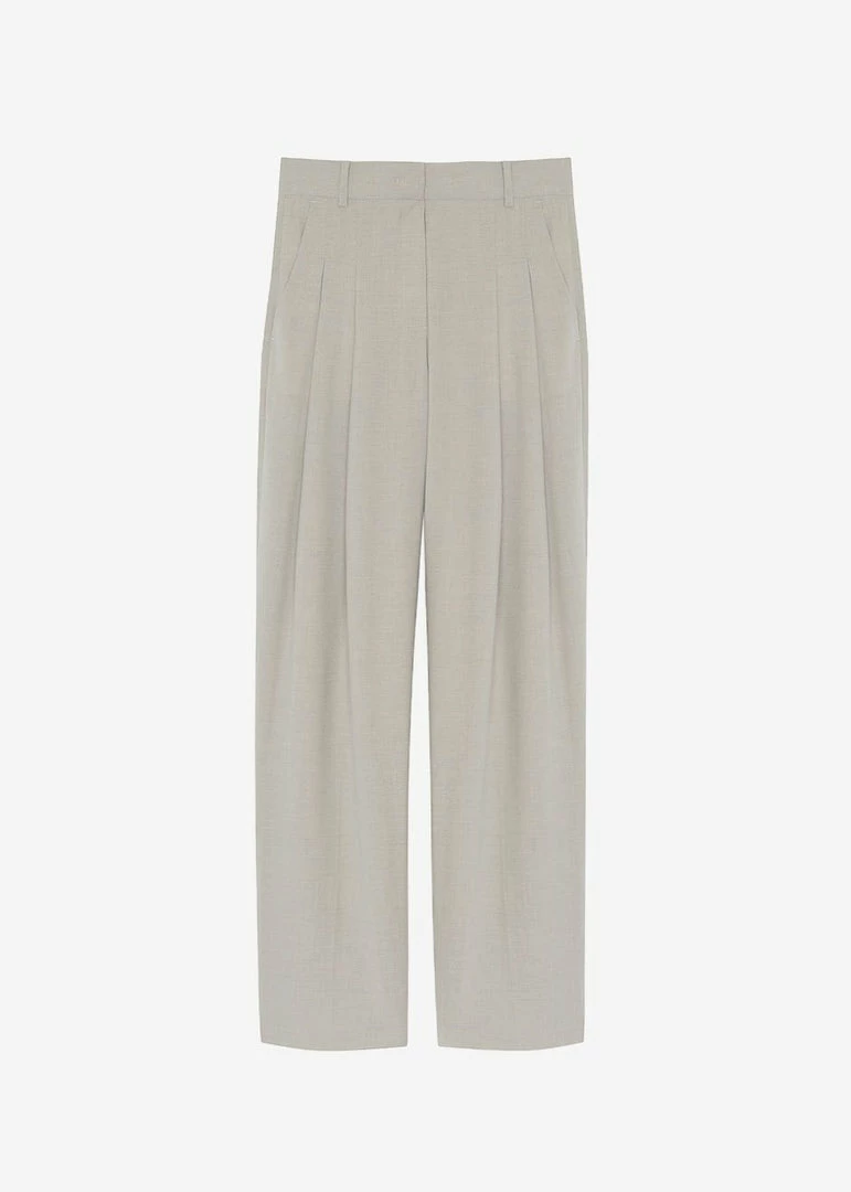 Best reviews of β The Frankie Shop CLOTHING Gelso Pleated Trousers - Light Taupe Melange π 16 The Frankie Shop CLOTHING Gelso Pleated Trousers - Light Taupe Melange