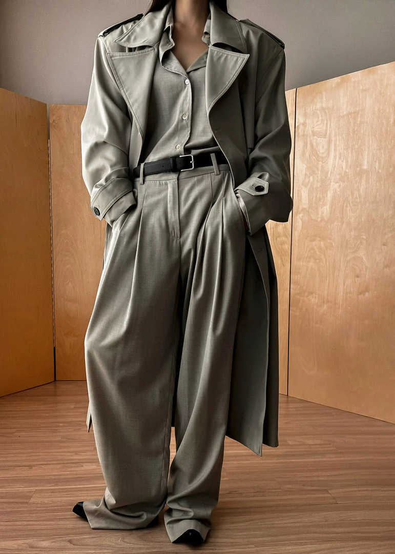 Best reviews of β The Frankie Shop CLOTHING Gelso Pleated Trousers - Light Taupe Melange π 2 The Frankie Shop CLOTHING Gelso Pleated Trousers - Light Taupe Melange