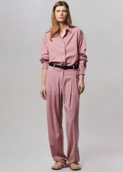 The Frankie Shop CLOTHING Gelso Pleated Trousers - Rose