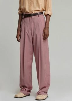 The Frankie Shop CLOTHING Gelso Pleated Trousers - Rose