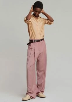 The Frankie Shop CLOTHING Gelso Pleated Trousers - Rose
