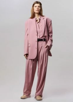 The Frankie Shop CLOTHING Gelso Pleated Trousers - Rose