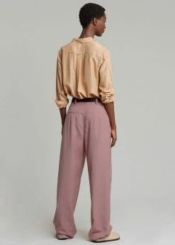 The Frankie Shop CLOTHING Gelso Pleated Trousers - Rose