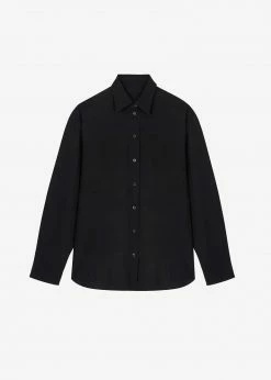 The Frankie Shop Gelso Shirt - Black CLOTHING