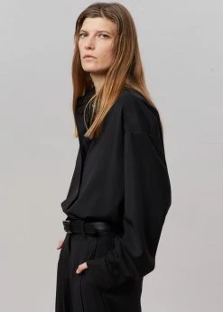 The Frankie Shop Gelso Shirt - Black CLOTHING