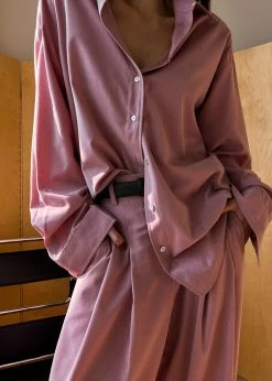 The Frankie Shop Gelso Shirt - Rose CLOTHING